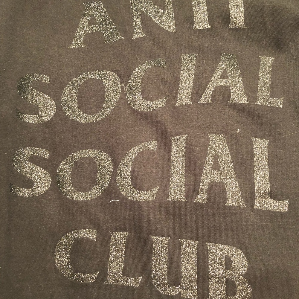 Anti Social Social Club (ASSC) Blk Blinded Glitter
